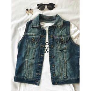 Paris Blue Denim Vest